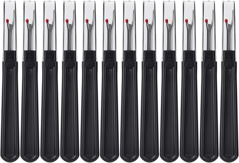ESHATO 12 Pieces Sewing Seam Rippers,Stitch Thread Unpicker and Cutter for Crafting (Black) - Image 1